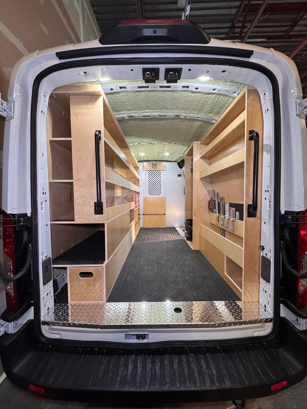 Ford Transit Med Roof — Concrete Finishing Van