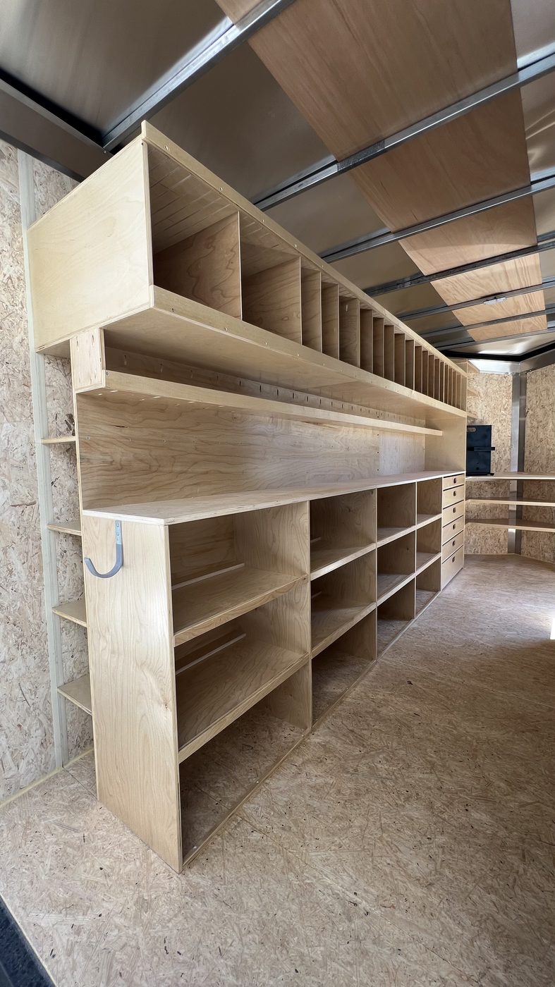 Enclosed Trailer — Plumbing interior